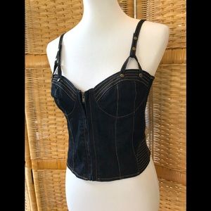 Bisou Bisou Denim Bustier